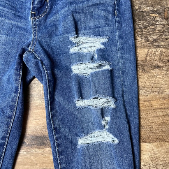 American Eagle High Rise Legging Distressed Size 4 - Picture 3 of 10